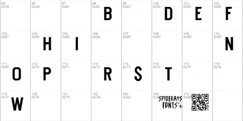 the spiders webfont font 2