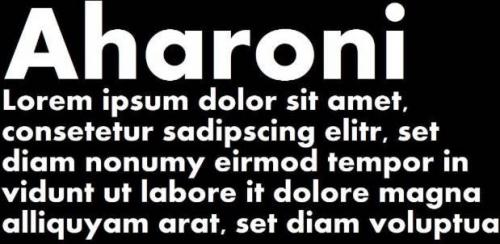 Aharoni-Font