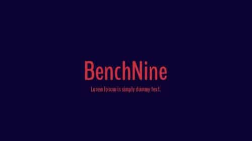 BenchNine-Font-Family