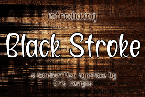 Black-Stroke-Font