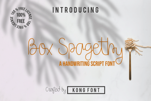 Box-Spagethy-Font