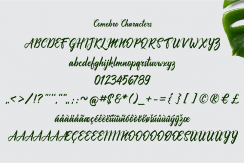 Comebro-Unconnected-Font-6