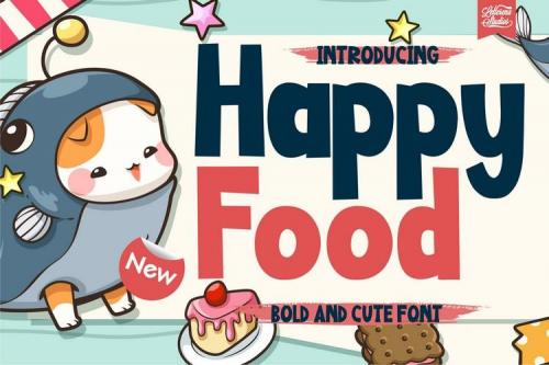 Happy-Food-Font