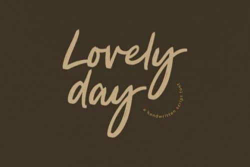 Lovely-Day-Font