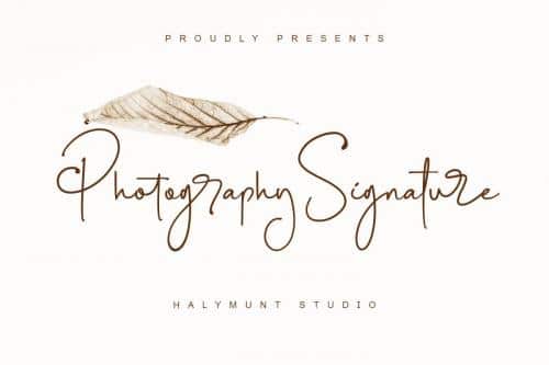 Photography-Signature-Font