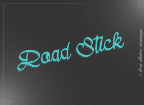 Road-Stick-Font
