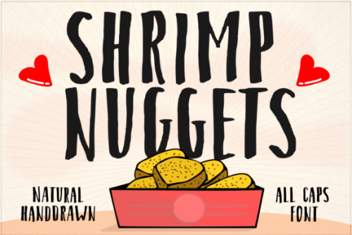 Shrimp-Nuggets-Font