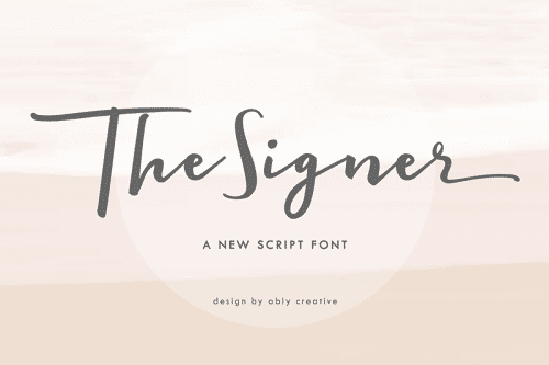 The-Signer-Font