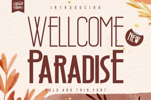 Wellcome-Paradise-Font