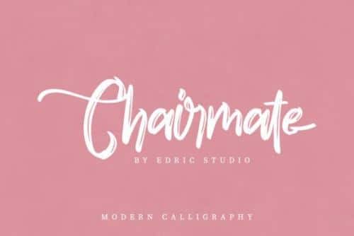Chairmate-Brush-Calligraphy-Font-2