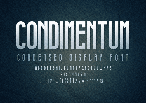Condimentum-Display-Font