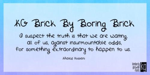 KG-Brick-By-Boring-Brick-Font