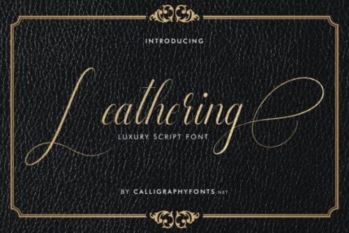 Leathering-Modern-Calligraphy-Font-1