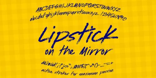 Lipstick-On-The-Mirror-Font-9