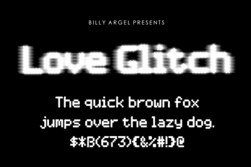 Love-Glitch-Font