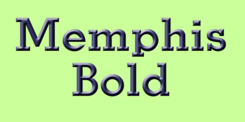 Memphis-Bold-Font