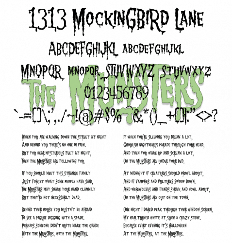 Mockingbird Lane Font