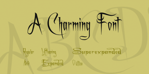 A Charming Font Superexpanded