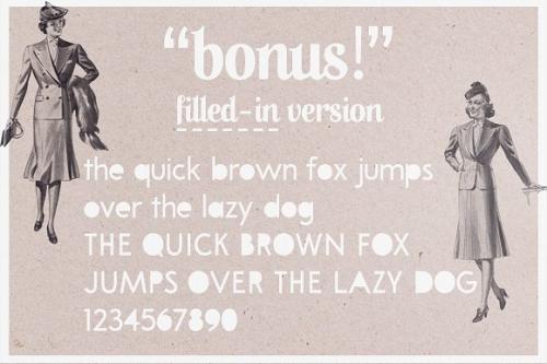 A Pompadour Font Family