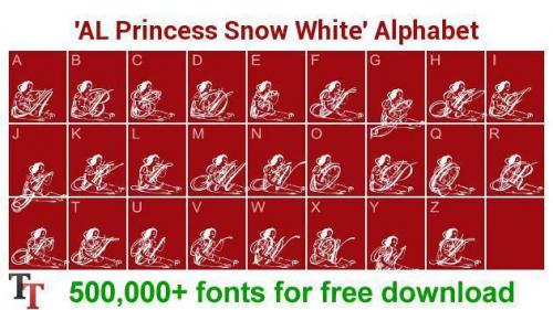 AL Princess Snow White Font