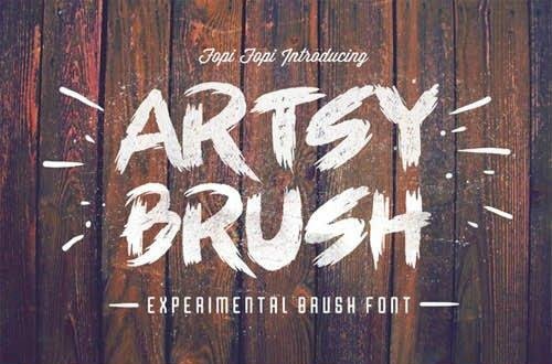 ARTSY BRUSH Font