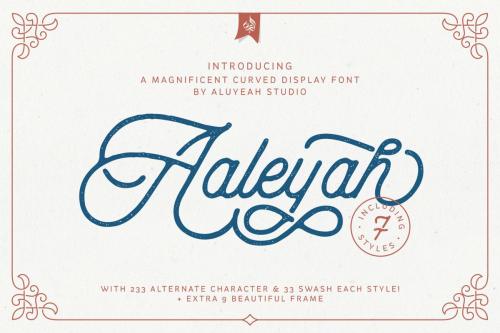 Aaleyah Script Font