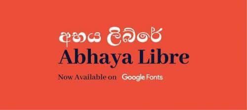 Abhaya Libre Font