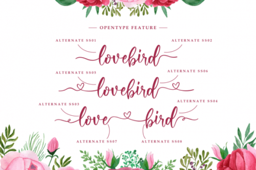 About Love Calligraphy Font
