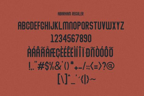 Abraham Typeface Font