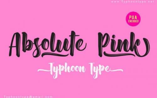 Absolute Pink Font