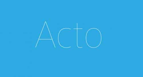 Acto Font Family