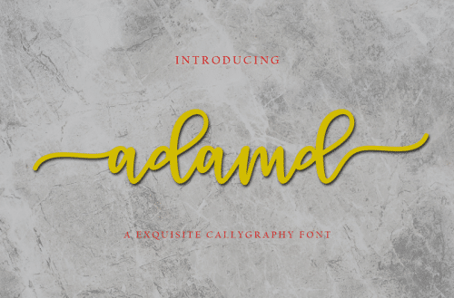 Adamd Font