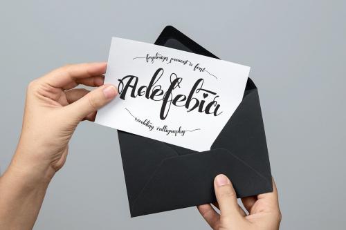 Adefebia Wedding Script Font