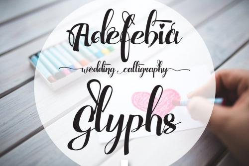 Adefebia Wedding Script Font
