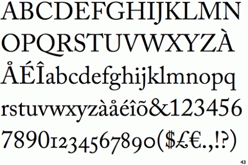 Adobe Caslon Pro Font The New Yorker Font