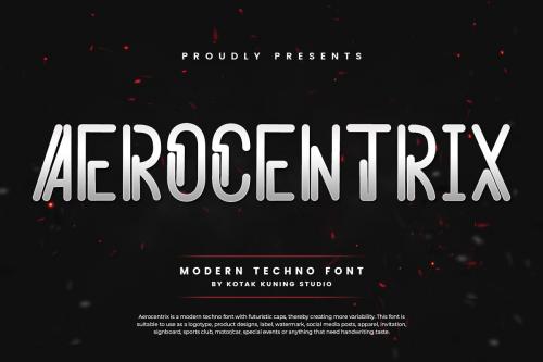 Aerocentrix Techno Font