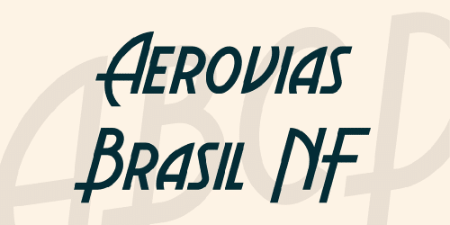 Aerovias Brasil Nf Font