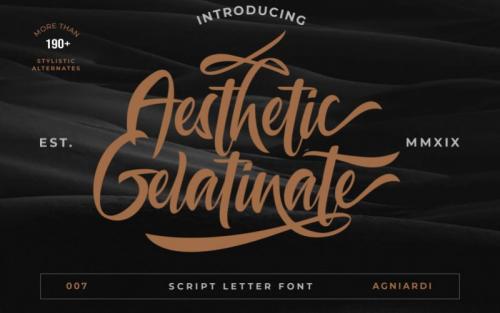 Aesthetic Gelatinato Font