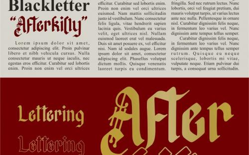 Afterkilly Blackletter Font