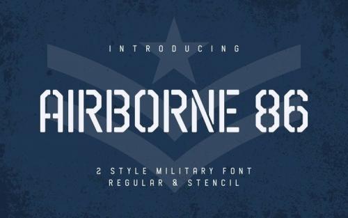 Airborne Display Font