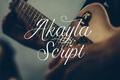 Akayla Script Font