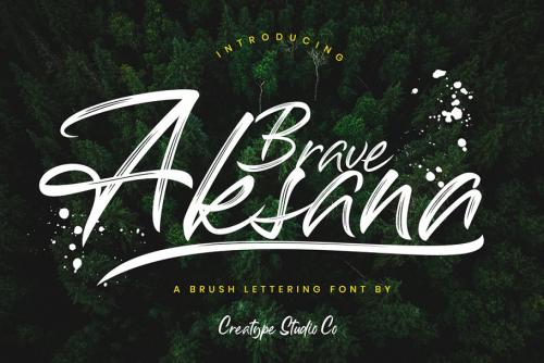 Aksana Brush Font