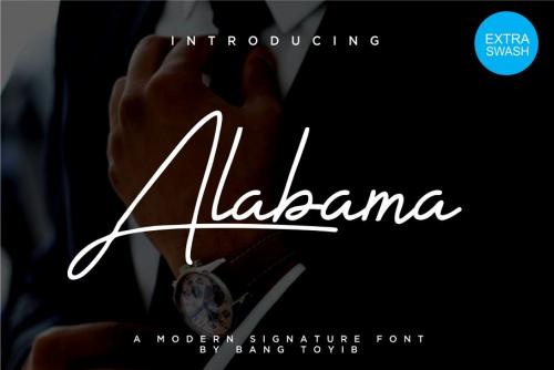 Alabama Signature Font