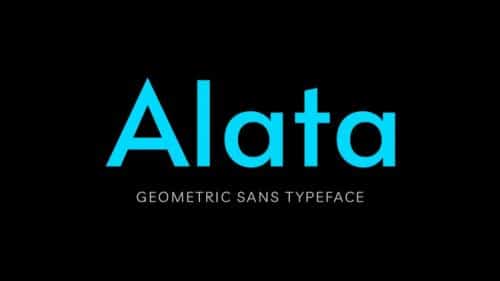 Alata Geometric Sans Font
