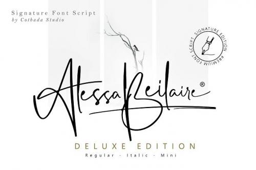 Alessa Beilaire Deluxe Edition Font