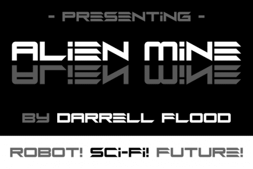 Alien Mine Display Font
