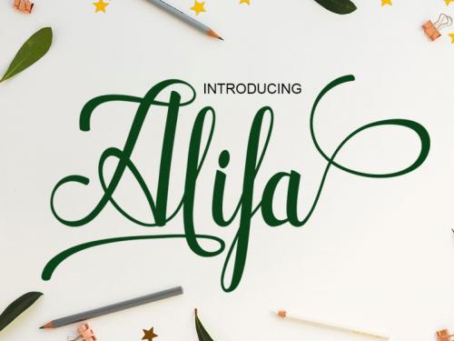 Alifa Script Font