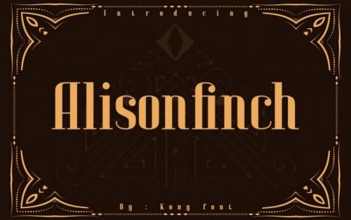 Alison Finch Display Font