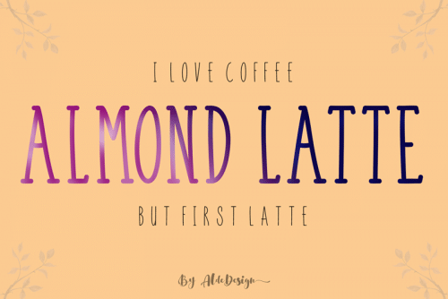 Almond Latte Script Font