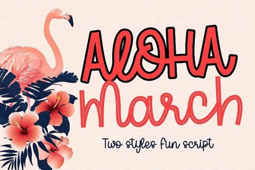 Aloha March Script Font